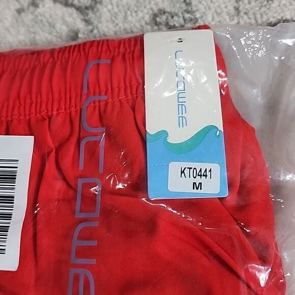 1686 NWT LUCOWEE Mens Swim Trunks with Compression Liner - Picture 6 of 6